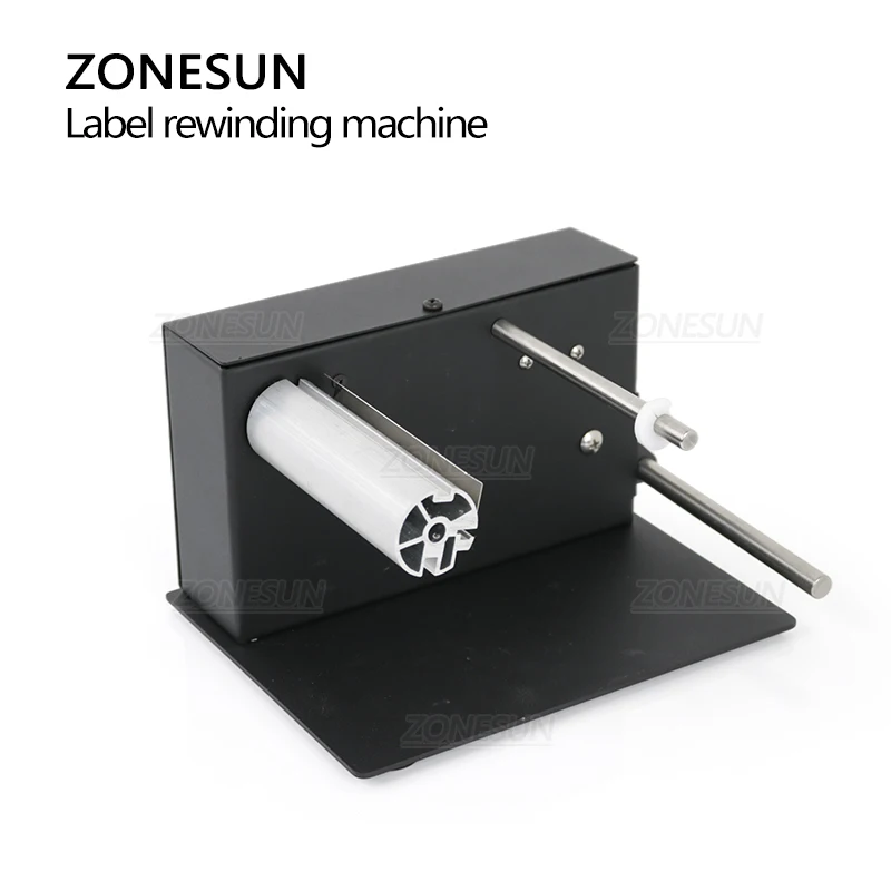 Barcode Printer - ZONESUN 自動ラベル巻き取り機。速度調整機能付き。バーコード対応のサーマルプリンター用ラベルロール巻き取り機。
