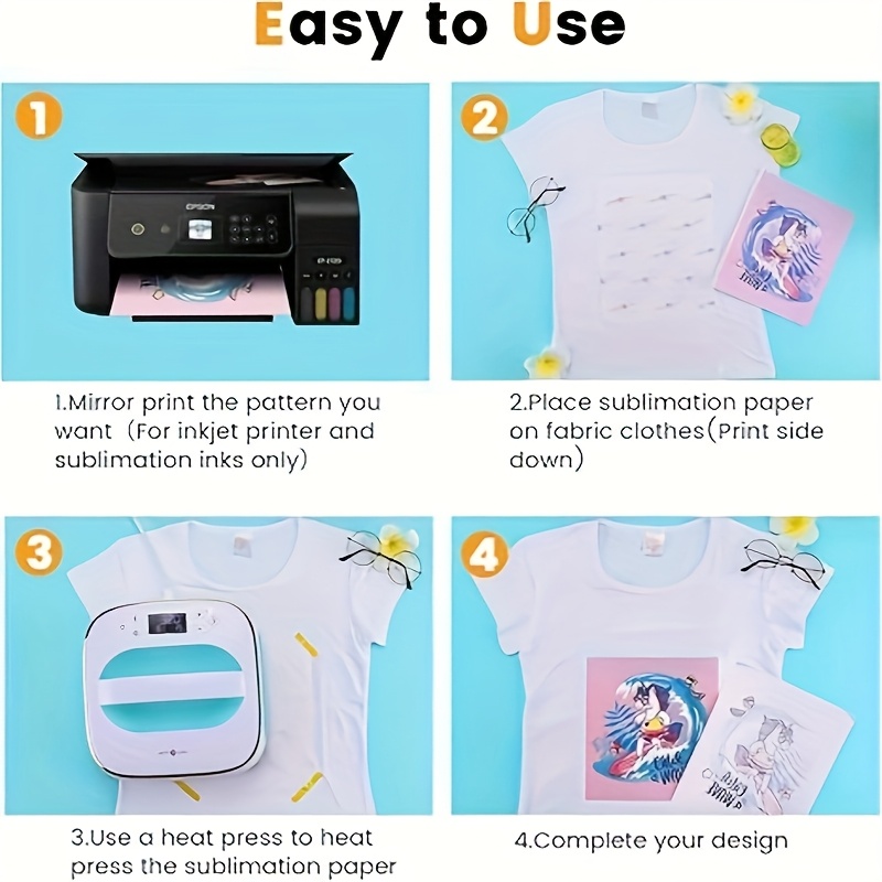 100枚入り A4昇華転写紙 105g Tシャツ、マグカップ - Commercial Fabric Printing Machine のレビューと価格