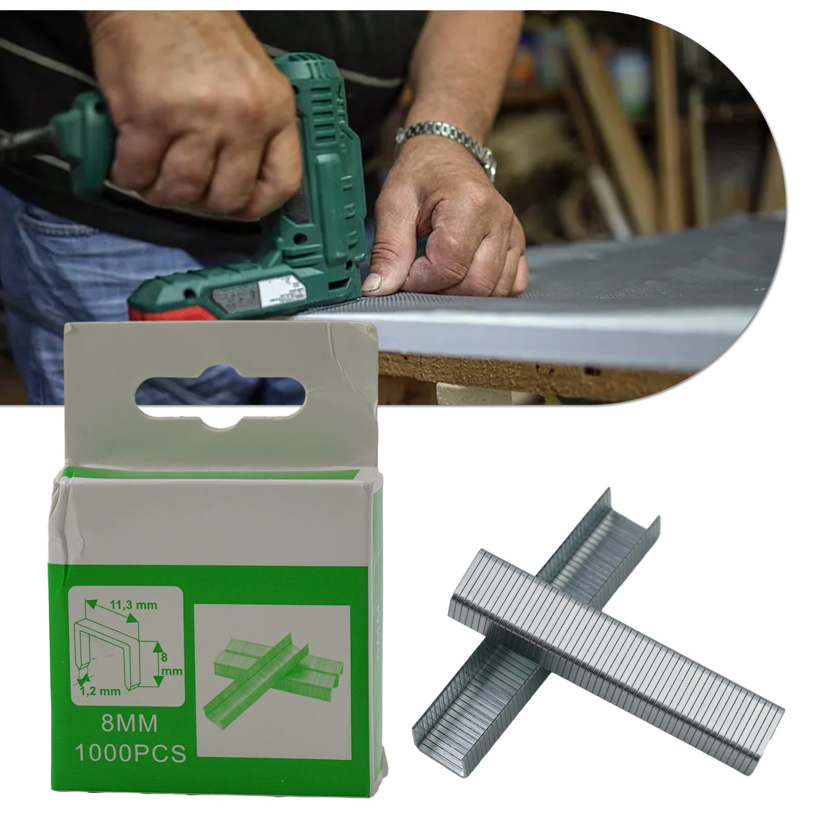 1000 個 U/ドア/T 字型爪型ホッチキス木工家具家庭用 - Stapler Heavy Duty のレビューと価格