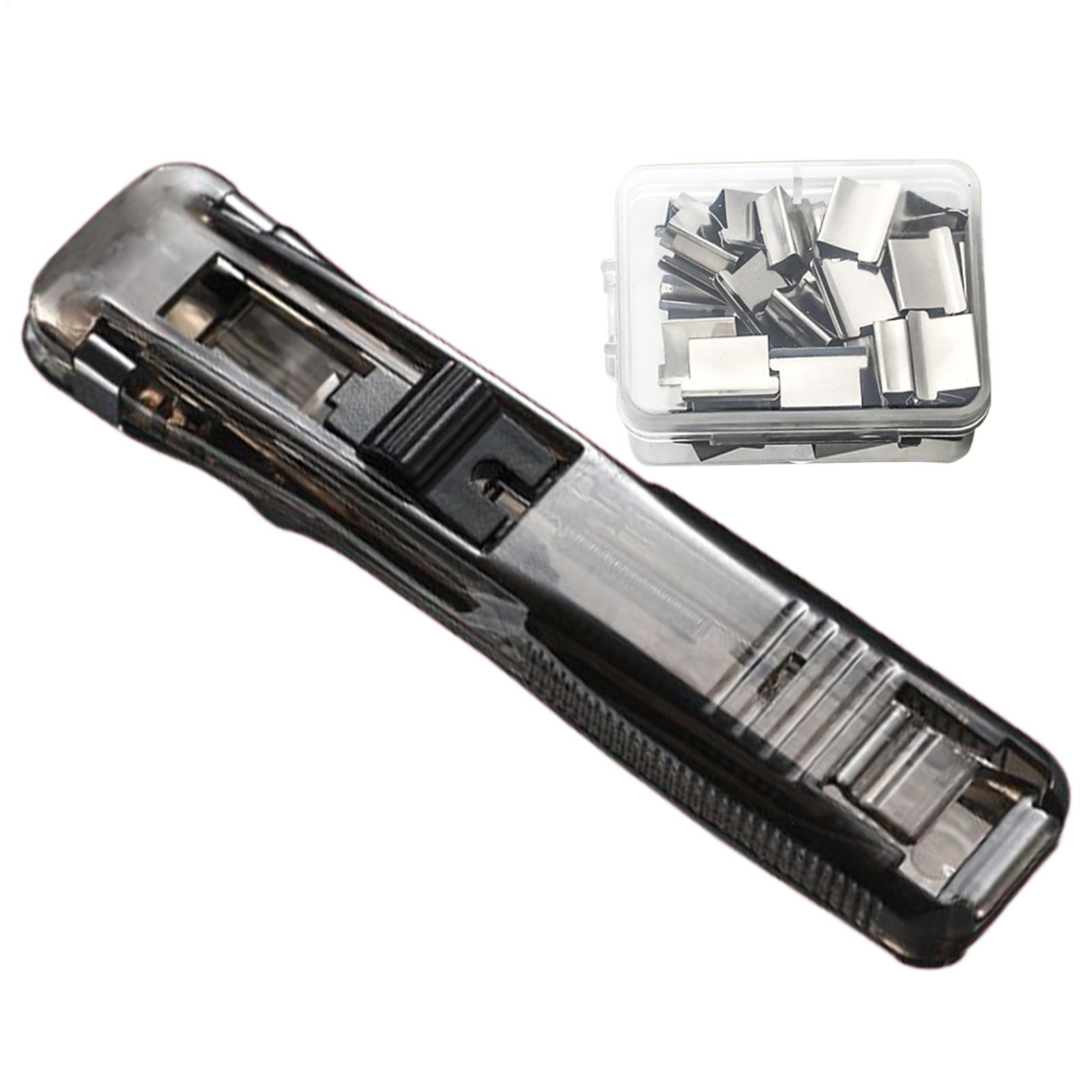 プッシュバインダークリップステープラー再利用可能な文書バイン - Stapler Heavy Duty のレビューと価格