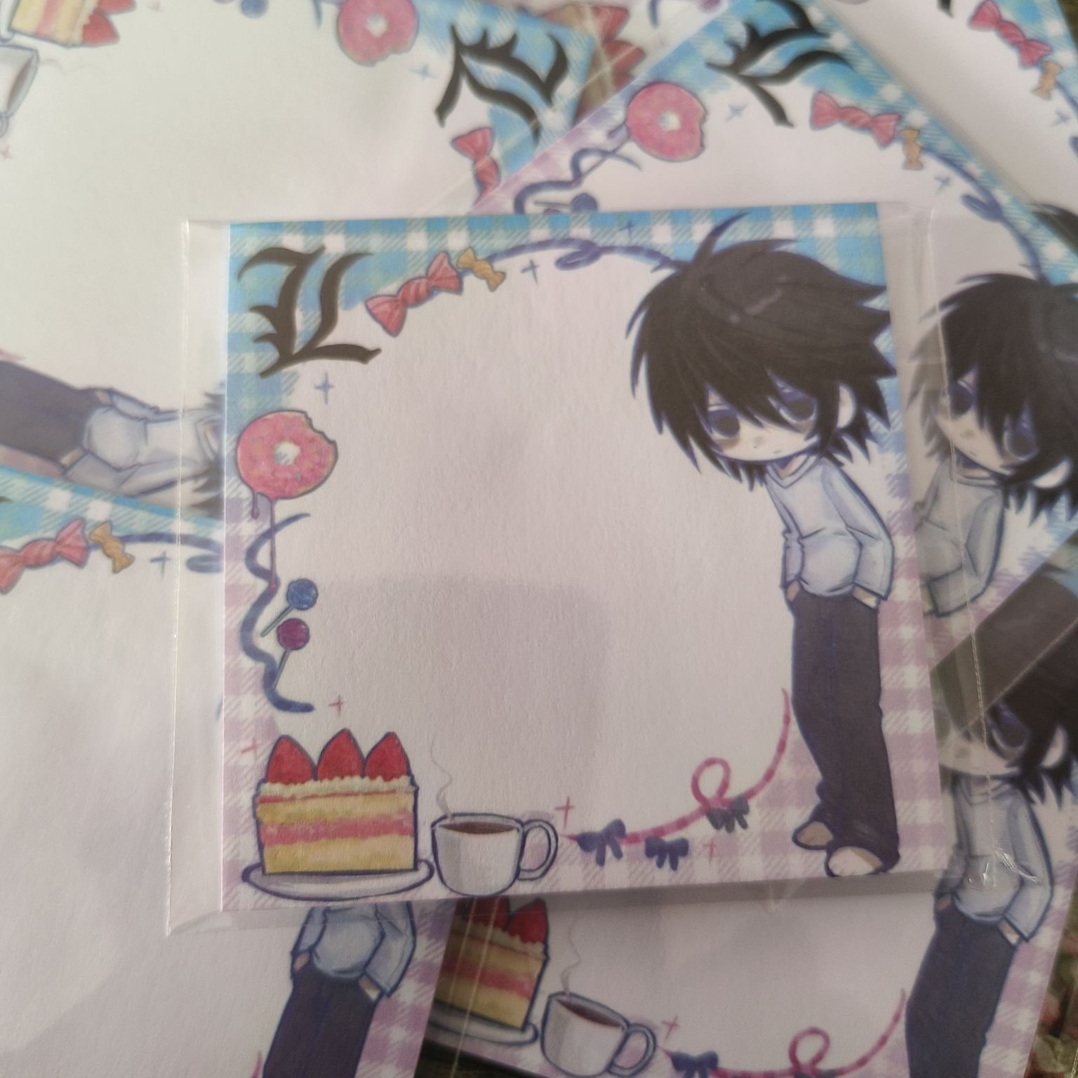 デスノート L アニメメモパッドかわいい漫画メモ帳ポータブル - Printer Paper のレビューと価格