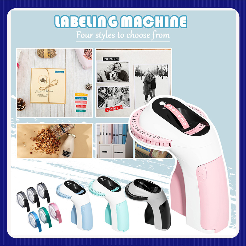 3D ラベルプリンターエンボスラベルテープマニュアルラベラー - Label Maker のレビューと価格
