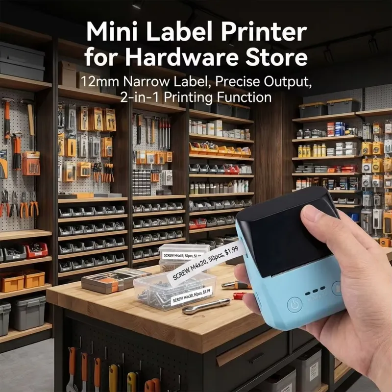 ミニ58mmレシートサーマルポータブルインボイスバーコードP - Label Printer のレビューと価格