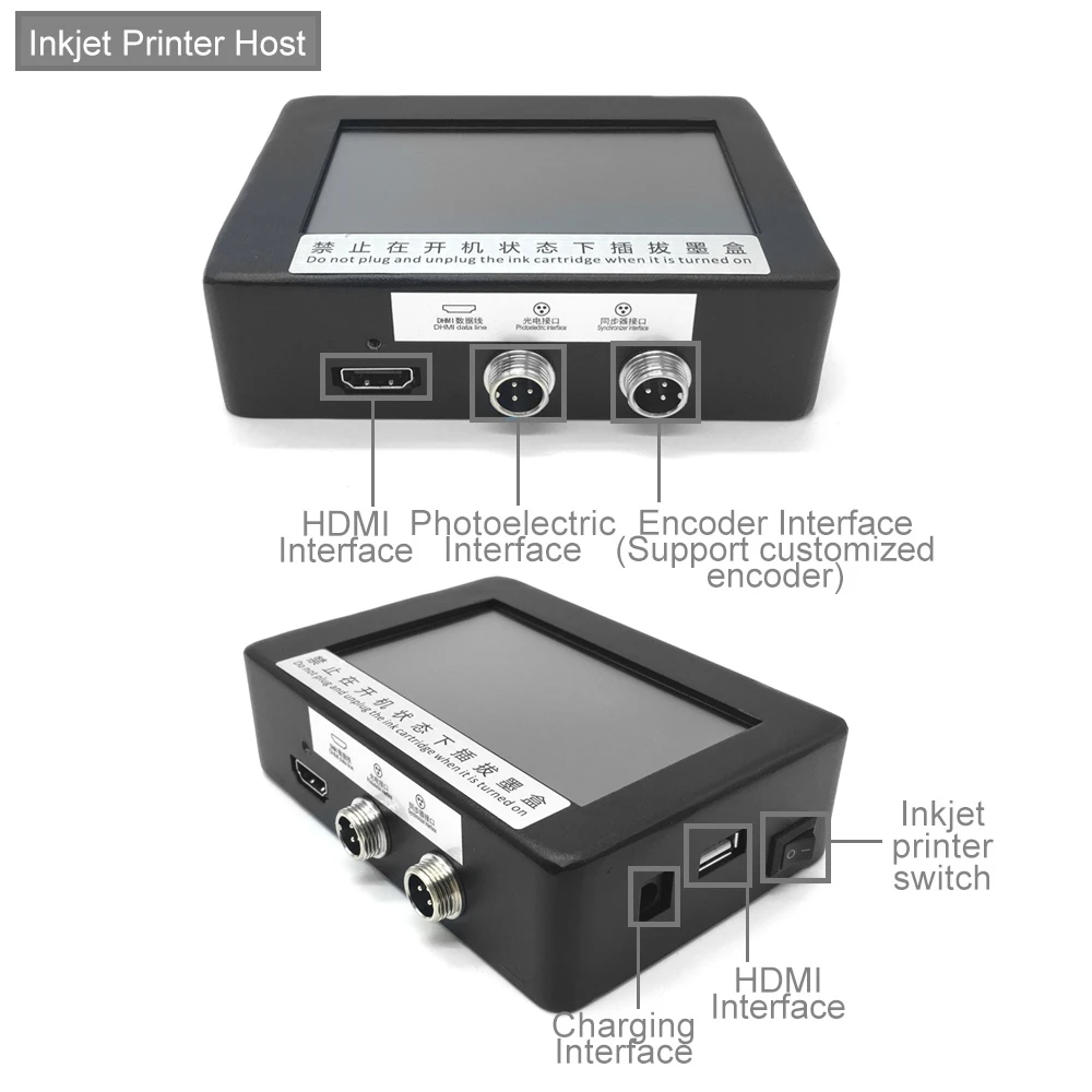 12.7-25.4mm 4.3インチタッチスクリーン TIJ - Barcode Printer のレビューと価格